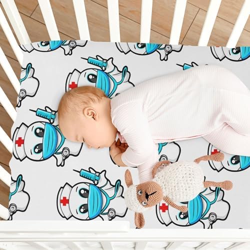 Qilmy Halloween Ghosts Crib Sheet for Baby Soft Breathable Snug Fit