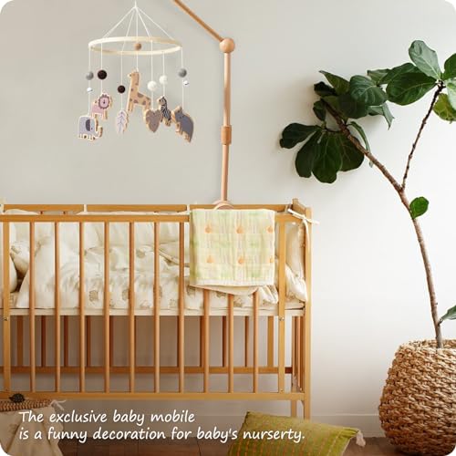 NICEMER Wild Animal Baby Mobile for Crib