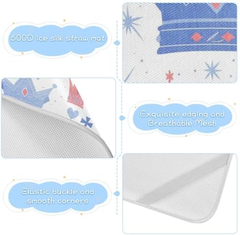 Cooling Union Jack Baby Mattress Protector 28x52 Reusable