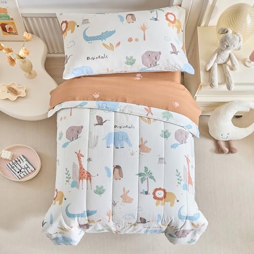Joyreap 4 Piece Cotton Toddler Bedding Set