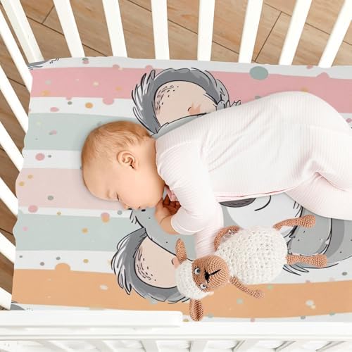 Wajiw Crib Sheets for Girls and Boys Soft Breathable Fitted