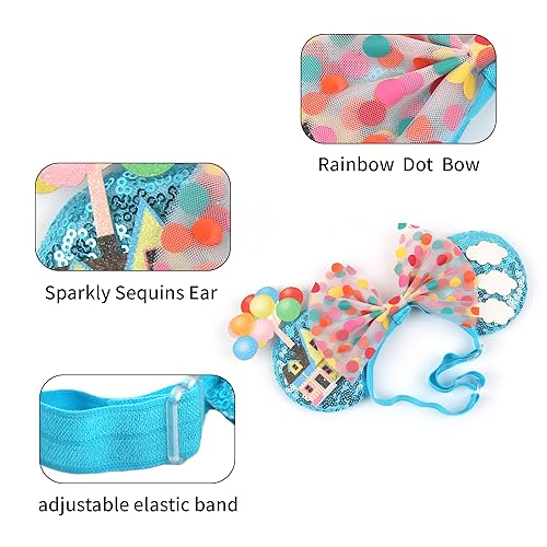 Rainbowdot Up-Headband Mouse Ears Headband for Girls and Women