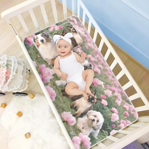 Cooling Mattress Pad for Baby Toddler Waterproof and Breathable 28x52 Inch