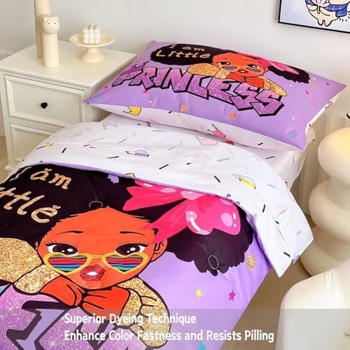 GRAT TIOC 4 Piece Toddler Bedding Set for Girls