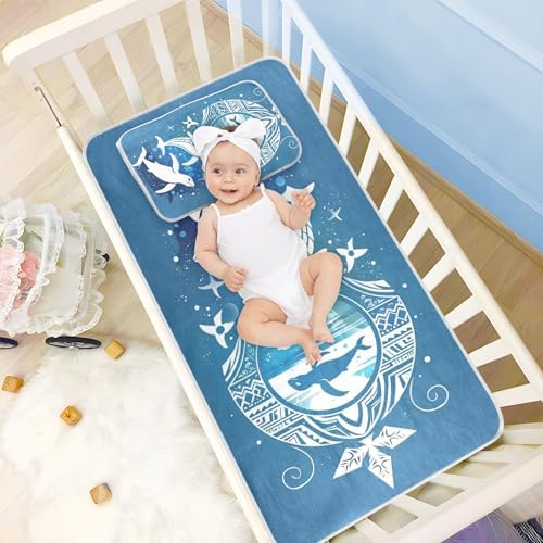 Boho Cooling Baby Mattress Pad 28x52 Waterproof Washable