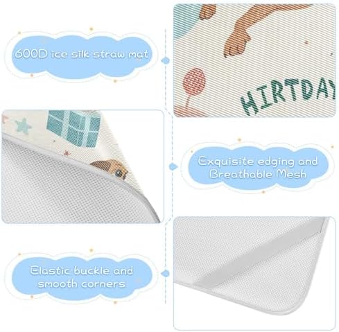 Cooling Cartoon Mattress Pad Protector 28x52 for Baby and Toddler