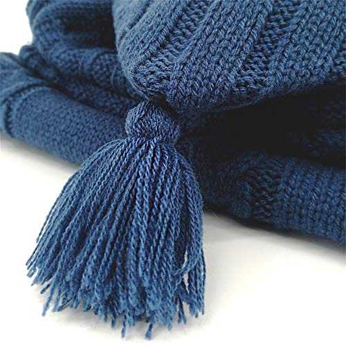 XMWEALTHY Dark Blue Baby Swaddle Blanket Wrap 0-6 Month