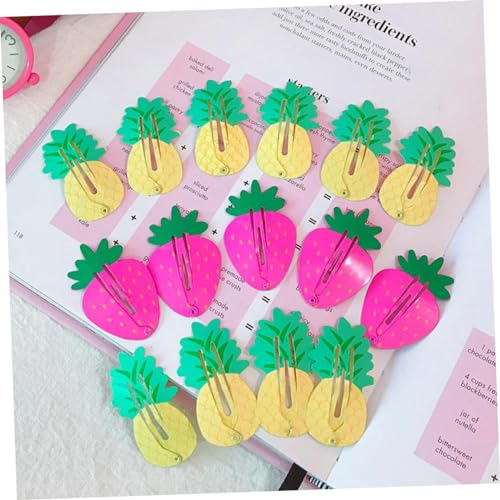 Pineapple Hair Clips 10 Pcs for Kids and Babies