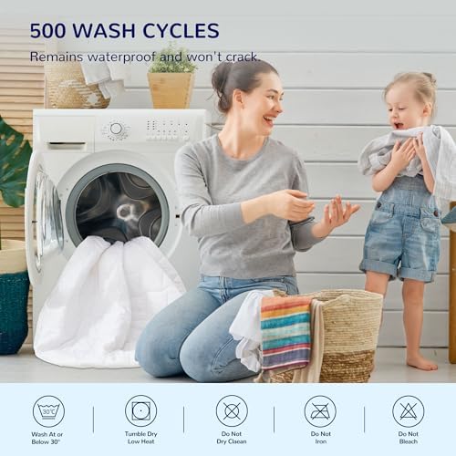 SLEEP ZONE 2 Pack Waterproof Crib Mattress Protector
