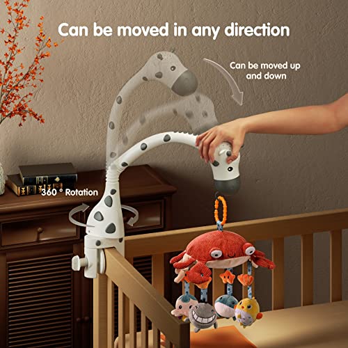 TUMAMA Baby Crib Mobile 3-In-1 with Remote Control