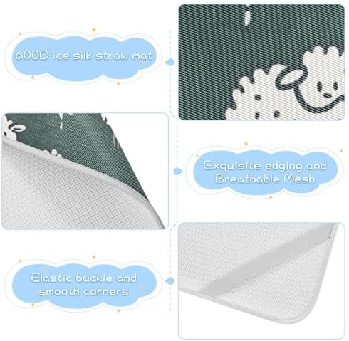 Cooling Waterproof Crib Mattress Pad 28x52in for Baby and Kids