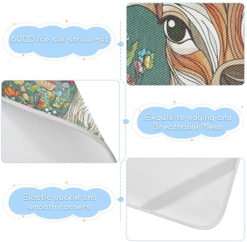 Cooling Cartoon Deer Baby Mattress Protector 28 x 52 Reusable