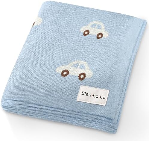 Bleu La La Baby Blanket for Boys 100 Cotton