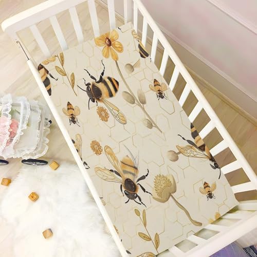 Wajiw Crib Sheets Soft Breathable Fitted Bedding for Standard and Toddler Mattresses