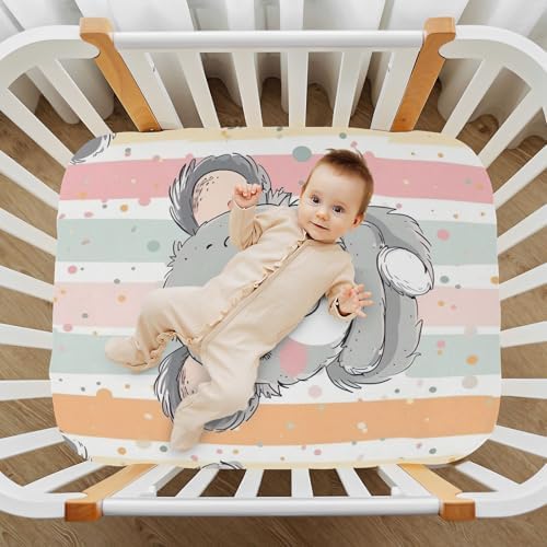 Wajiw Crib Sheets for Girls and Boys Soft Breathable Fitted