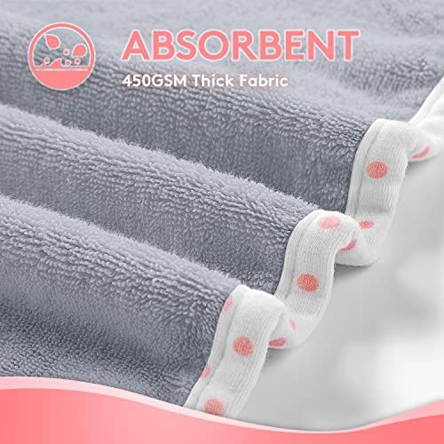 TBEZY Hooded Towel for Kids with Elephant Design