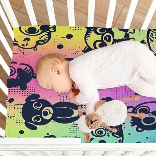 Wajiw Cute Animals Crib Sheets for Girls and Boys 1