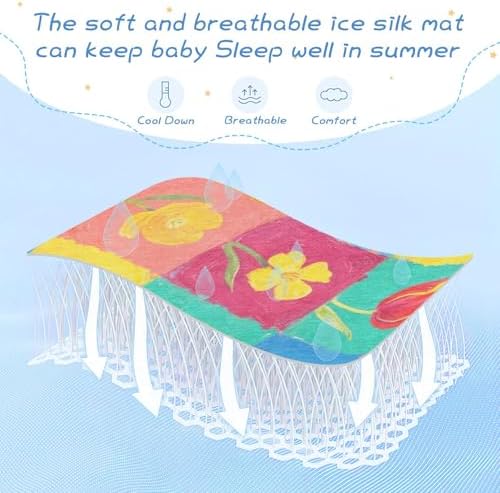 Cooling Baby Waterproof Crib Mattress Pad 28x52 Reusable 1