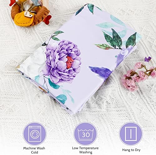 CARUILI Toddler Pillowcase 2 Pack Purple Floral