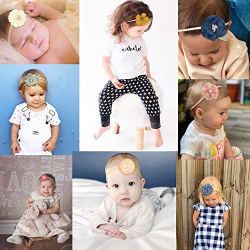 JIAHANG 10PCS Baby Girls Hair Bow Headbands