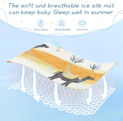 Desert Camels Cooling Baby Crib Mattress Pad 28x52