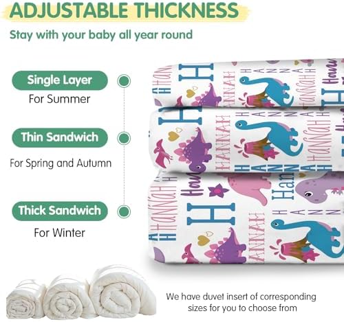 Duckbe Custom Toddler Bedding Set Purple Mermaid 3 Piece