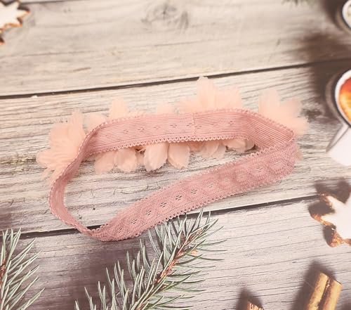 Rannyrena Baby Girls Soft Elastic Pearl Headband