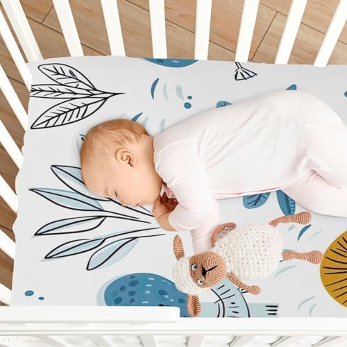 Wajiw Crib Sheets for Girls and Boys 28x52In