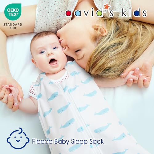 Davids Kids Micro Fleece Sleep Sack 6-12 Months 2 Pack