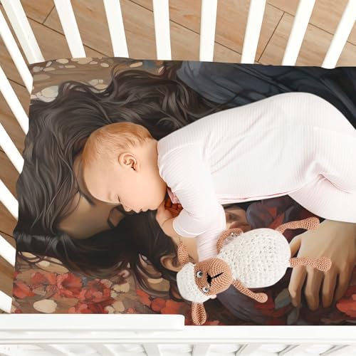 Wajiw Crib Sheets Soft Breathable Fitted 28x52In for Standard Crib Mattresses