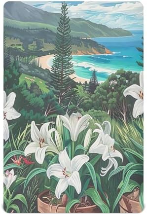 Qilmy Lilies Fitted Crib Sheet for Baby Soft Breathable 28x52 in