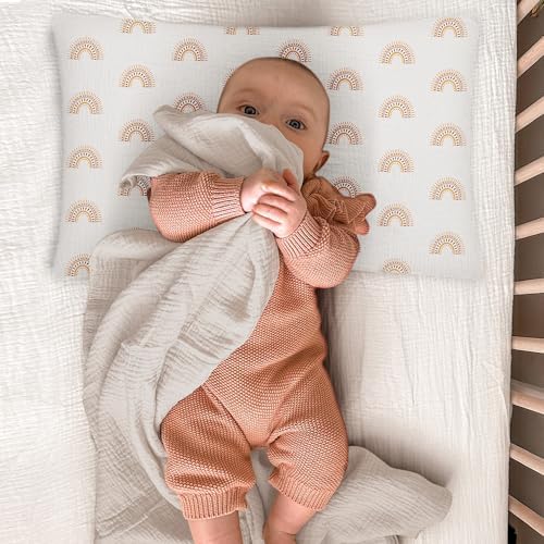 Wimist Toddler Pillowcases 2 Pack 14x20in Muslin