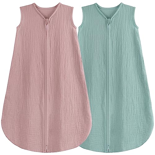 2 Pack Baby Sleep Sack 12-18 Months Organic Cotton