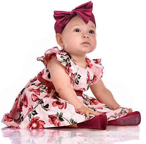 Geyoga 18-Piece Baby Headband Socks and Mittens Set 1