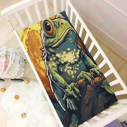 Wajiw Frog Crib Sheets for Girls and Boys 1