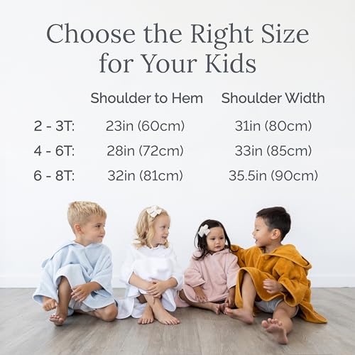 Natemia Hooded Beach Towel for Kids - 2-3T