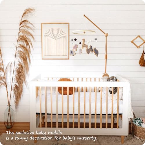 NICEMER Wild Animal Baby Mobile for Crib