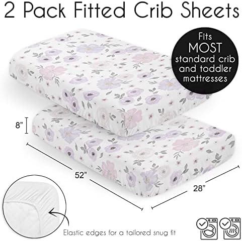 Sweet Jojo Designs Boho Floral Crib Sheet Set