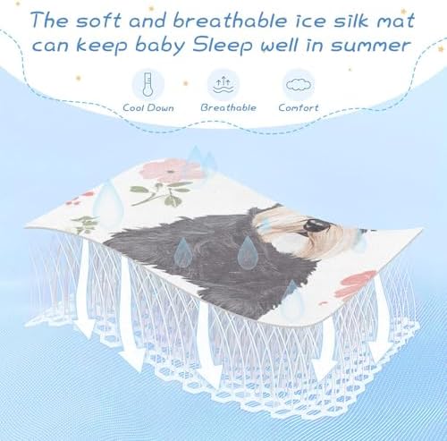 Cooling Baby Mattress Pad 28x52 for Crib and Pack N Play