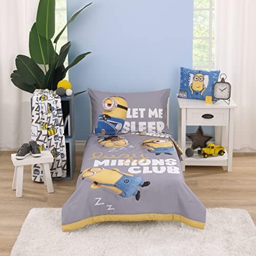 NoJo Illimuniation Lazy Minions Bed Set 4 Piece