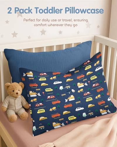 Miss Adola Toddler Pillowcase Set of 2 13x18 Inch Cotton Cases