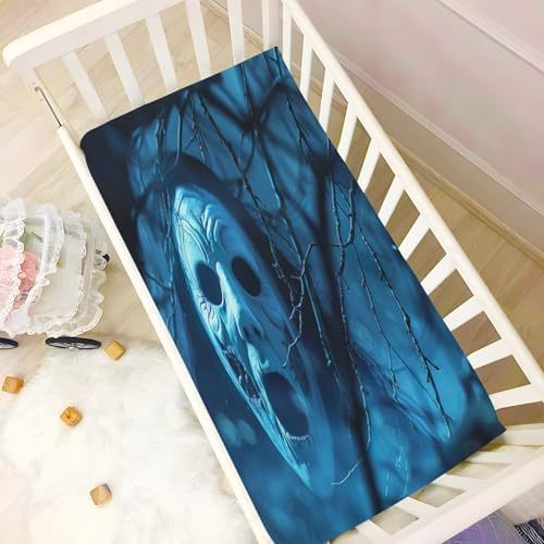 Wajiw Halloween Soul Crib Sheets for Girls and Boys