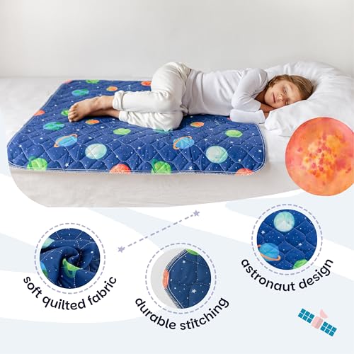 Lynmark x2 Potty Training Mattress Protector - 35 x 33 Astronaut Design