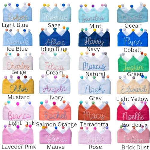 Personalized Grey Birthday Crown for Baby 1