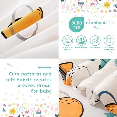 JSD Blue Astronaut Toddler Bedding Set 4 Piece 1