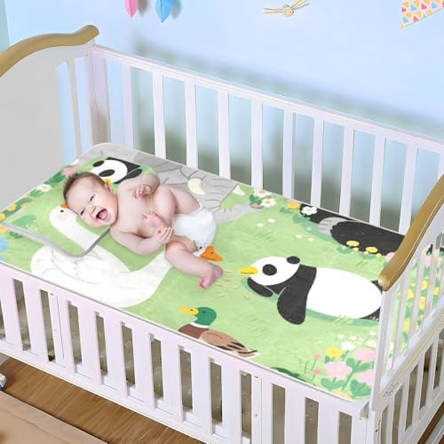 Cooling Baby Mattress Pad with Waterproof Protection 28x52 1