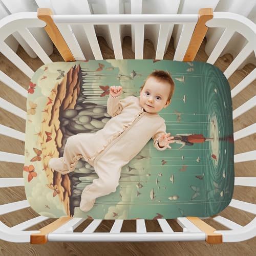 Wajiw Fairy Tale Crib Sheets for Girls and Boys 28x52In