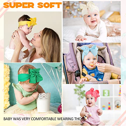 Hoteam 50 Pcs Soft Baby Girls Headband Bows