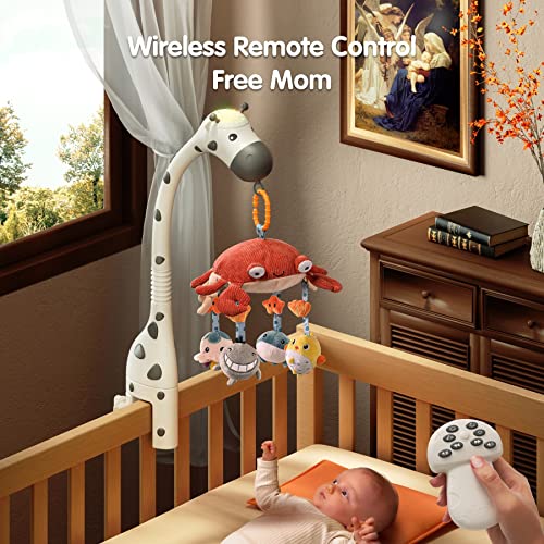 TUMAMA Baby Crib Mobile 3-In-1 with Remote Control