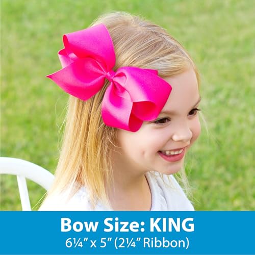 Wee Ones Girls Heart Bowtie with Whimsy Tail Hair Bows on WeeStay Clip